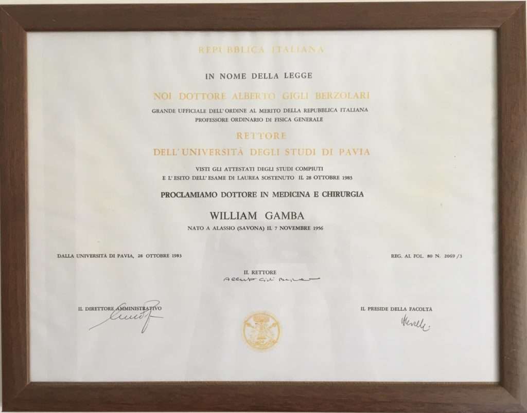 Diploma di Laurea in Medicina e Chirurgia
