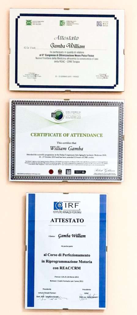 Attestati formazione avanzata REAC